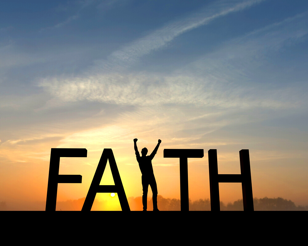 Faith success silhouette